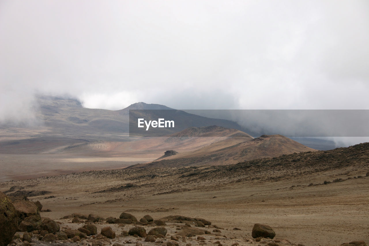 Landscape of mount kilimanjaro - the roof of africa in tanzania.