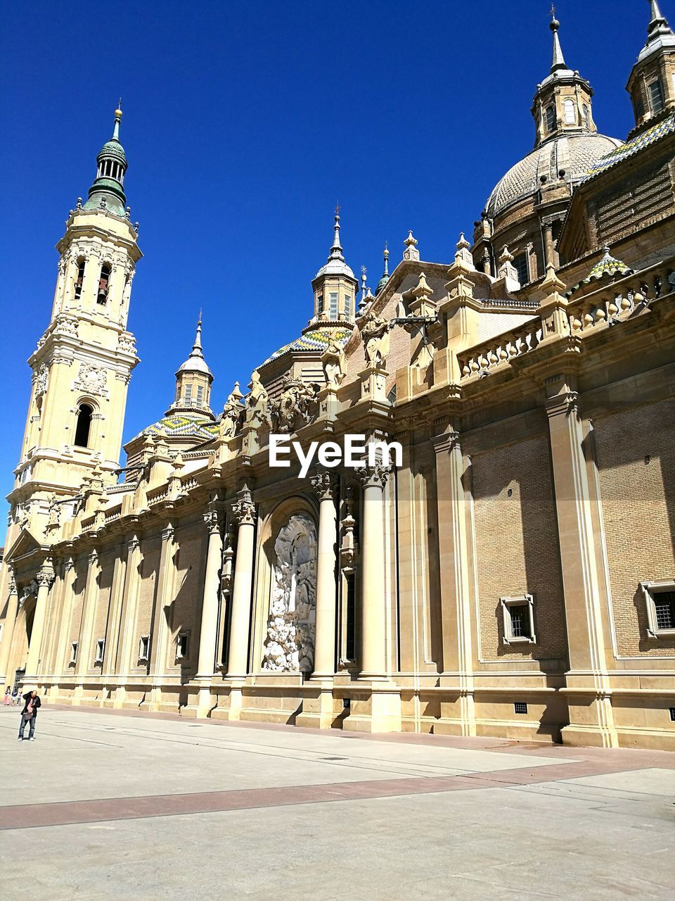 FACADE OF CHURCH AGAINST CLEAR SKY