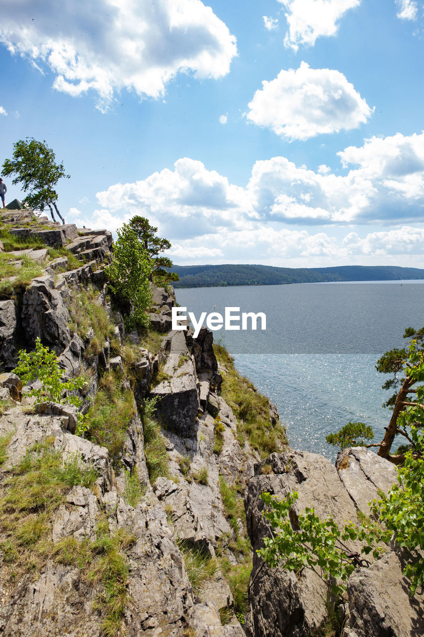 Scenic view of sea against sky