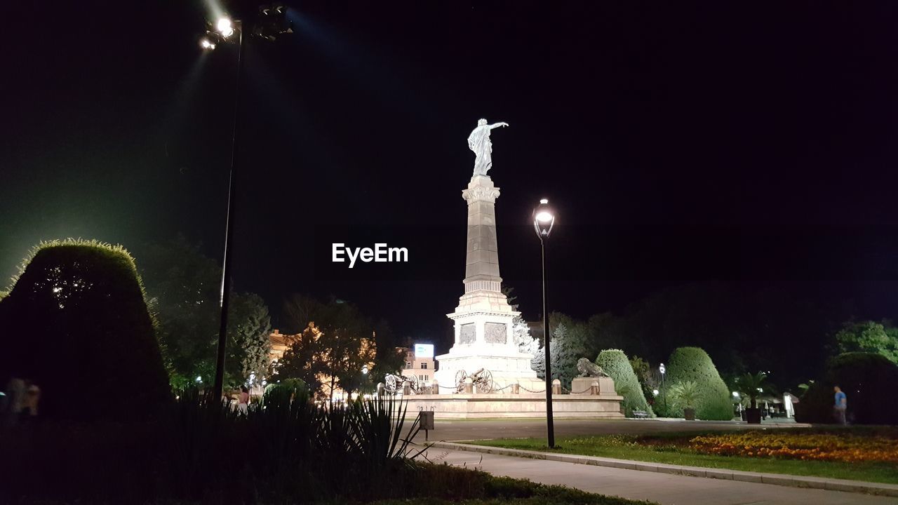 VIEW OF ILLUMINATED TEMPLE