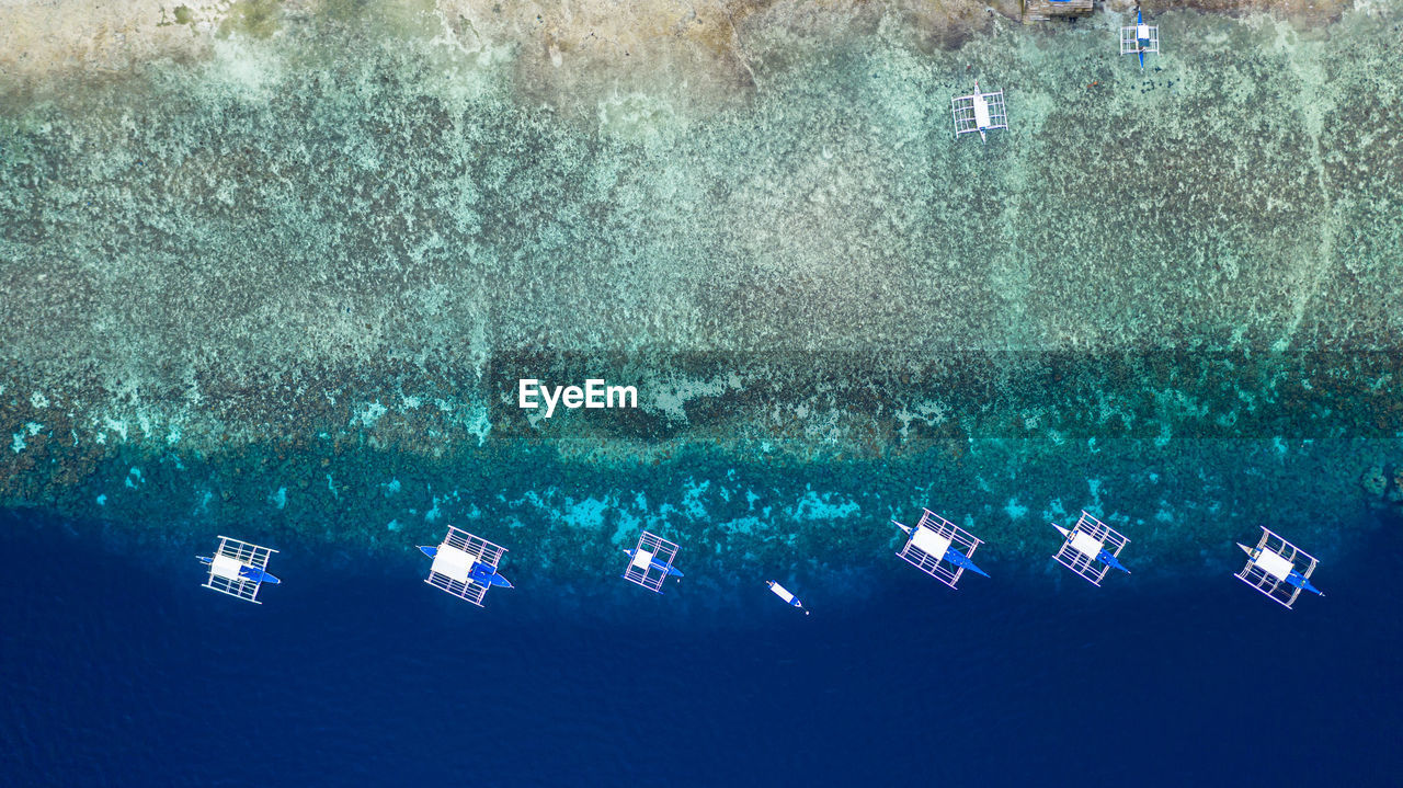 Aerial view of beach