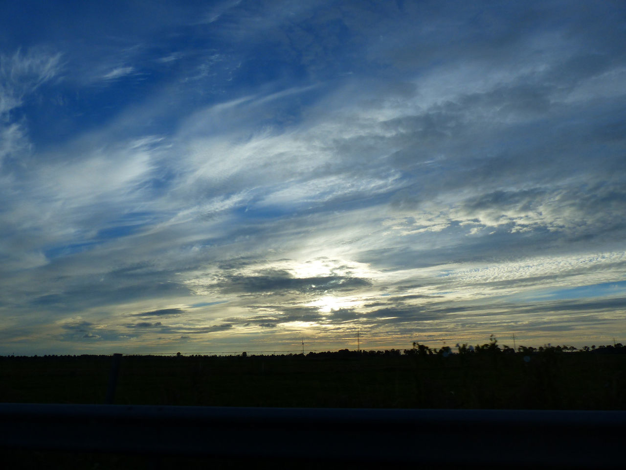 SCENIC VIEW OF SILHOUETTE TREES AGAINST SKY DURING SUNSET