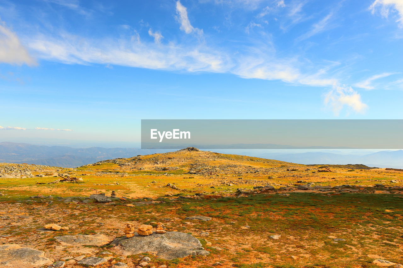 Scenic view of mountain against sky