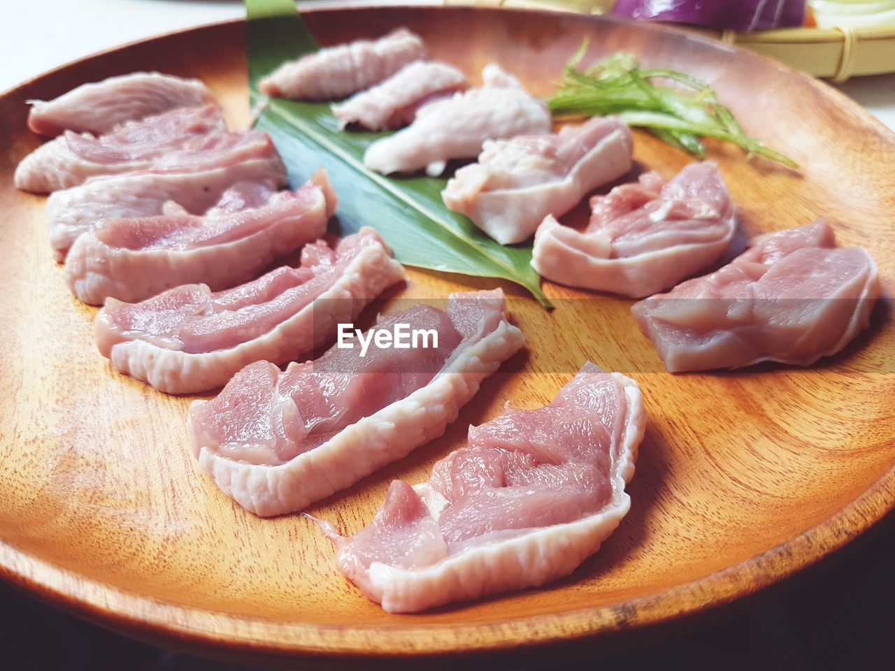 Close-up of meat served in plate