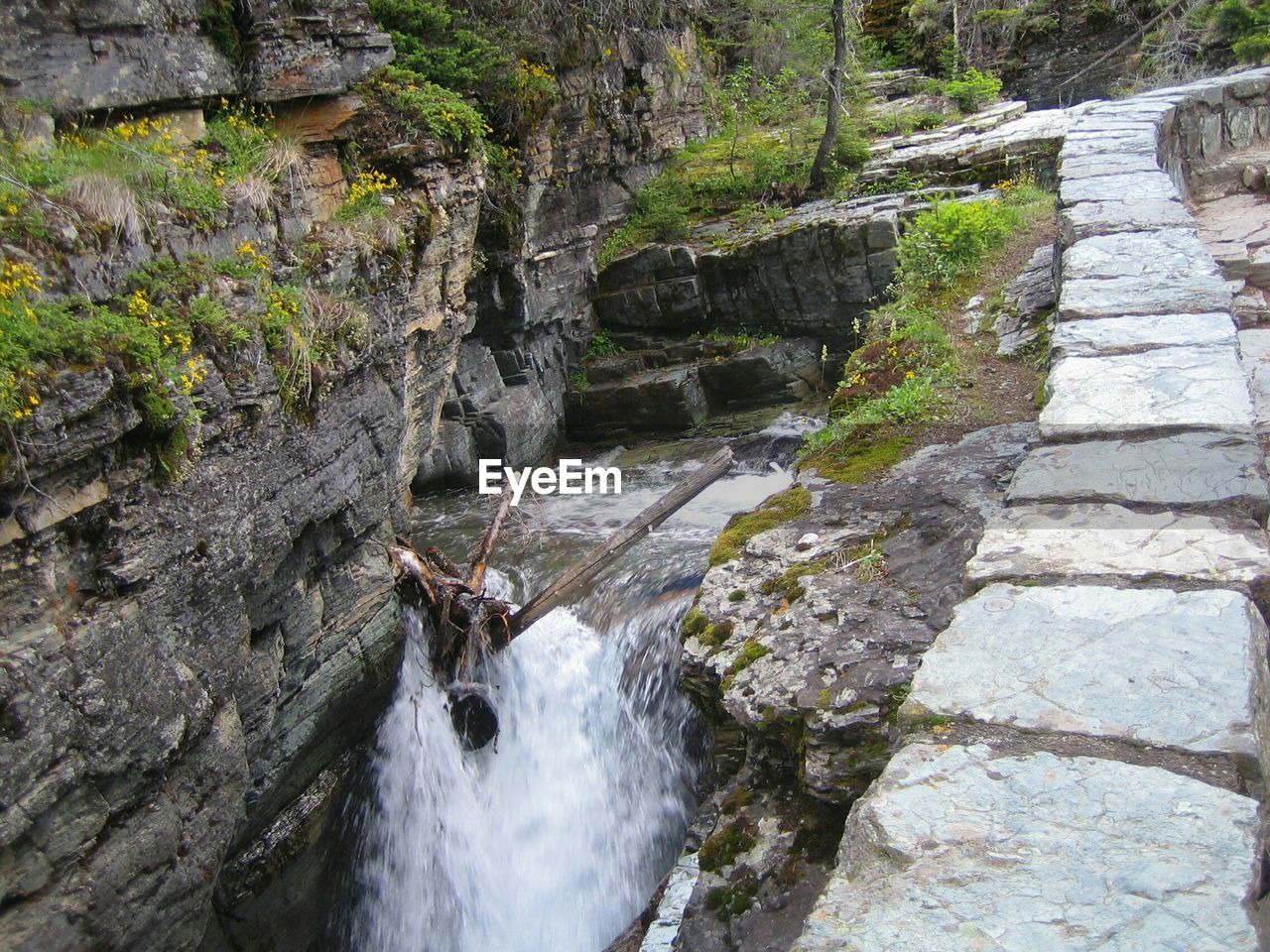 VIEW OF WATERFALL