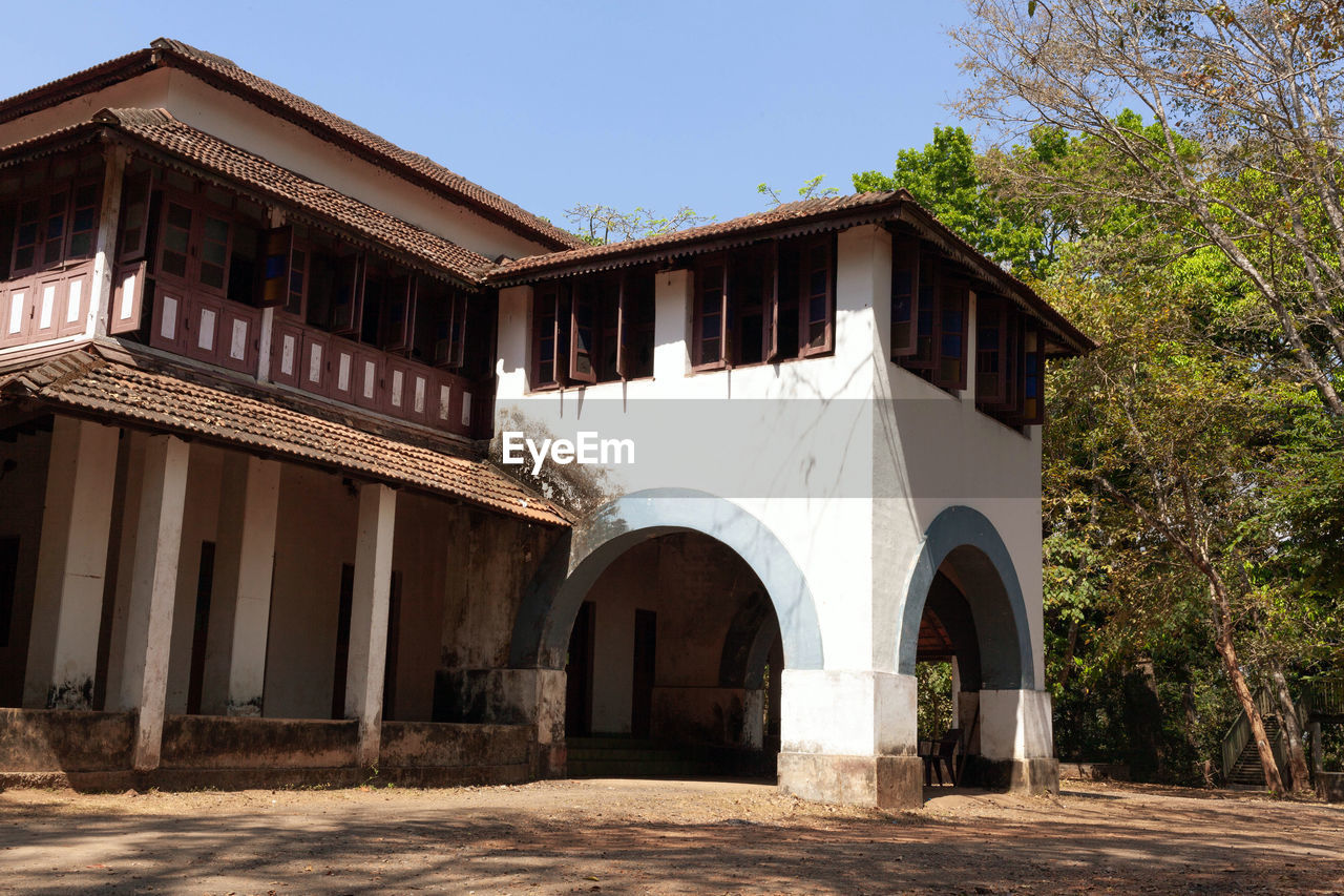 Old building in frest inside kerala india