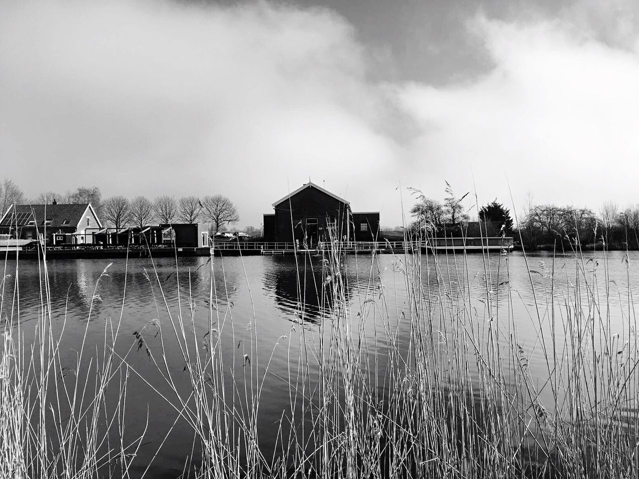 VIEW OF HOUSES IN LAKE