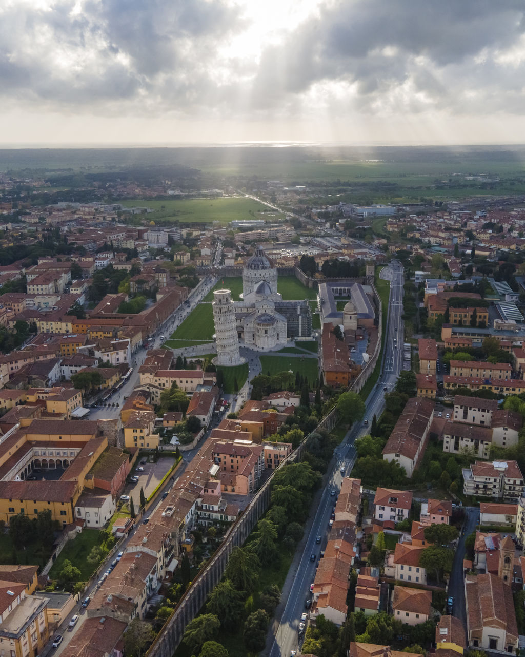 high angle view of cityscape