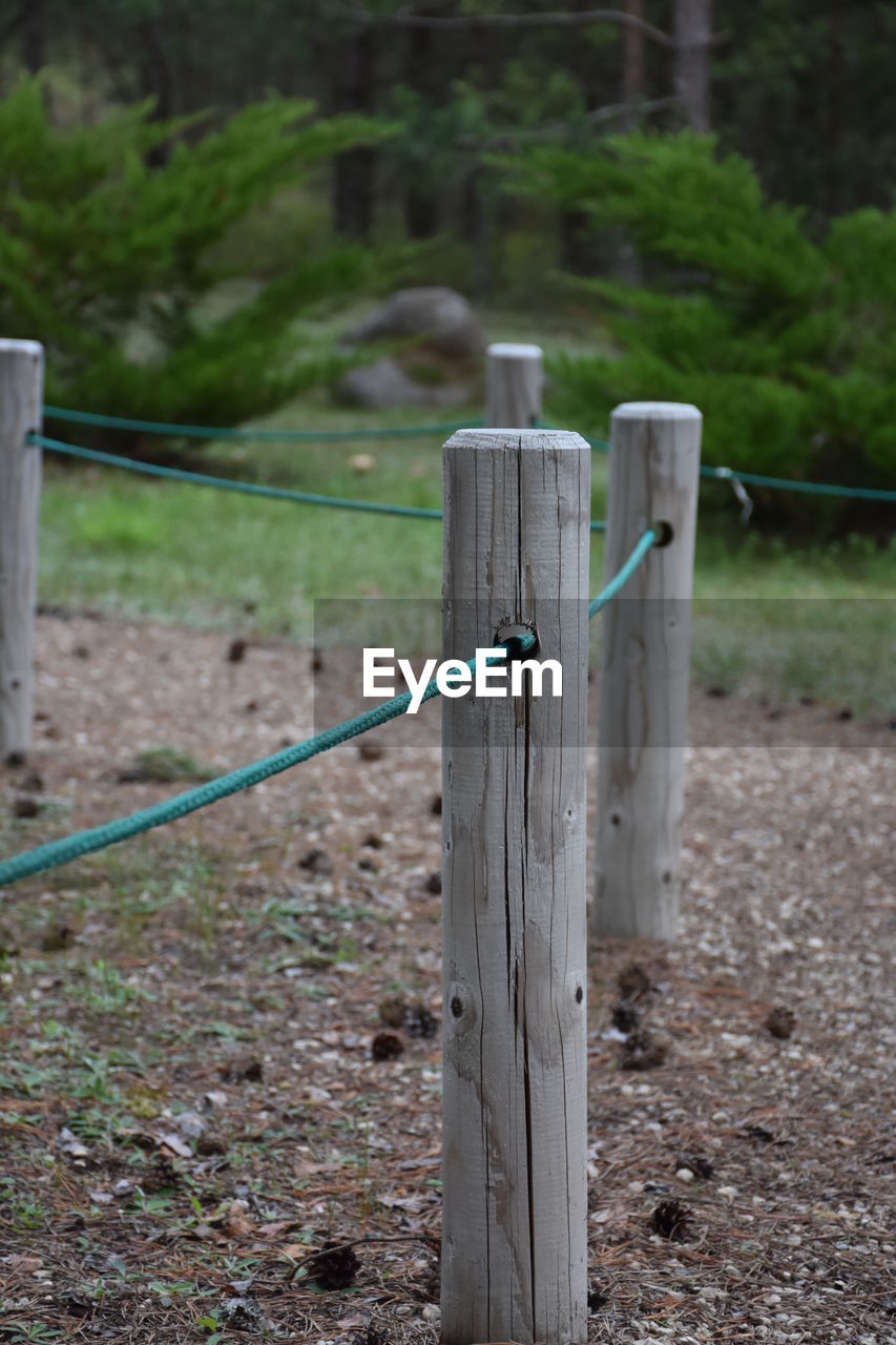 Fence on field