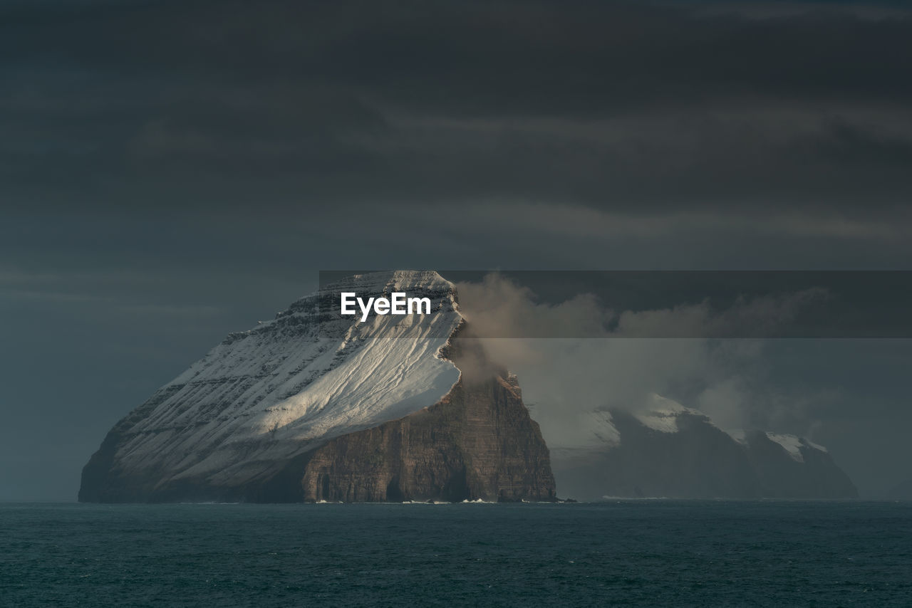 SCENIC VIEW OF SEA AGAINST ROCKS