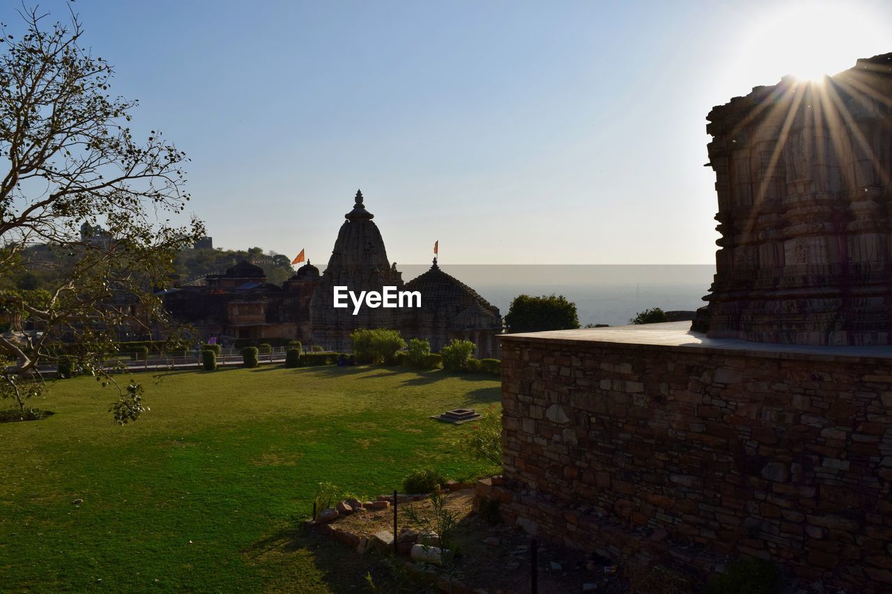 View of temple against sky