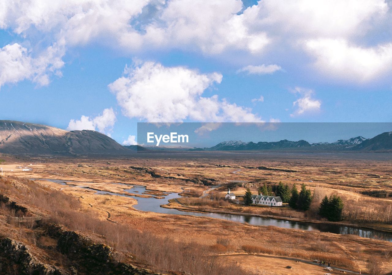 Panoramic view of landscape against sky