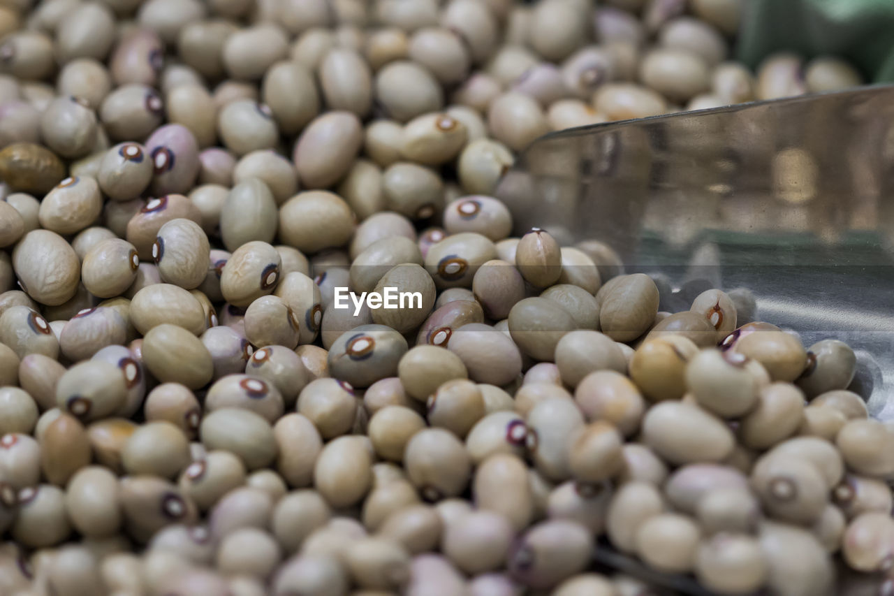 Close-up of  white beans  for sale