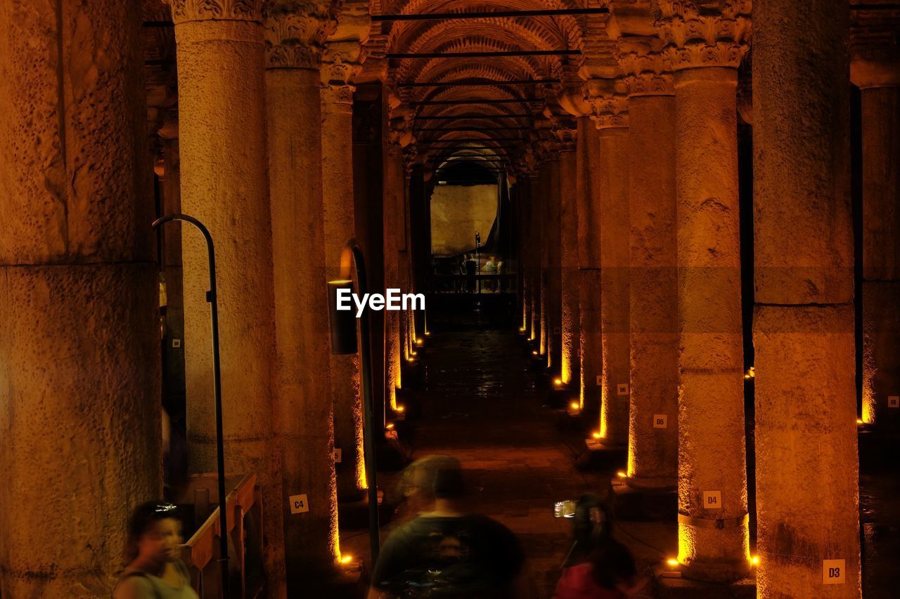 CORRIDOR OF BUILDING WITH COLONNADE