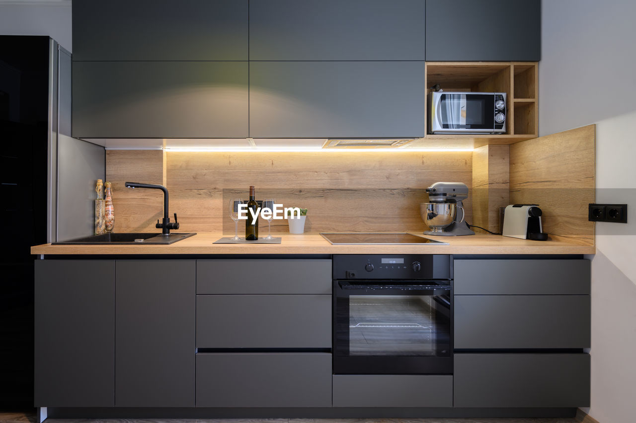 View of modern kitchen at home