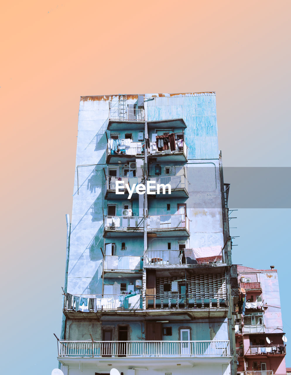 Low angle view of building against sky