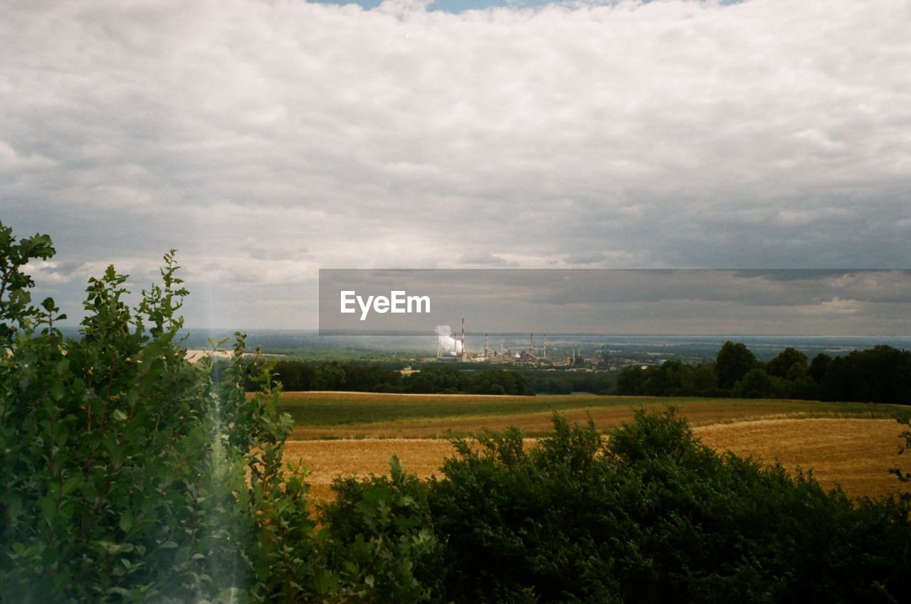 AGRICULTURAL FIELD AGAINST SKY