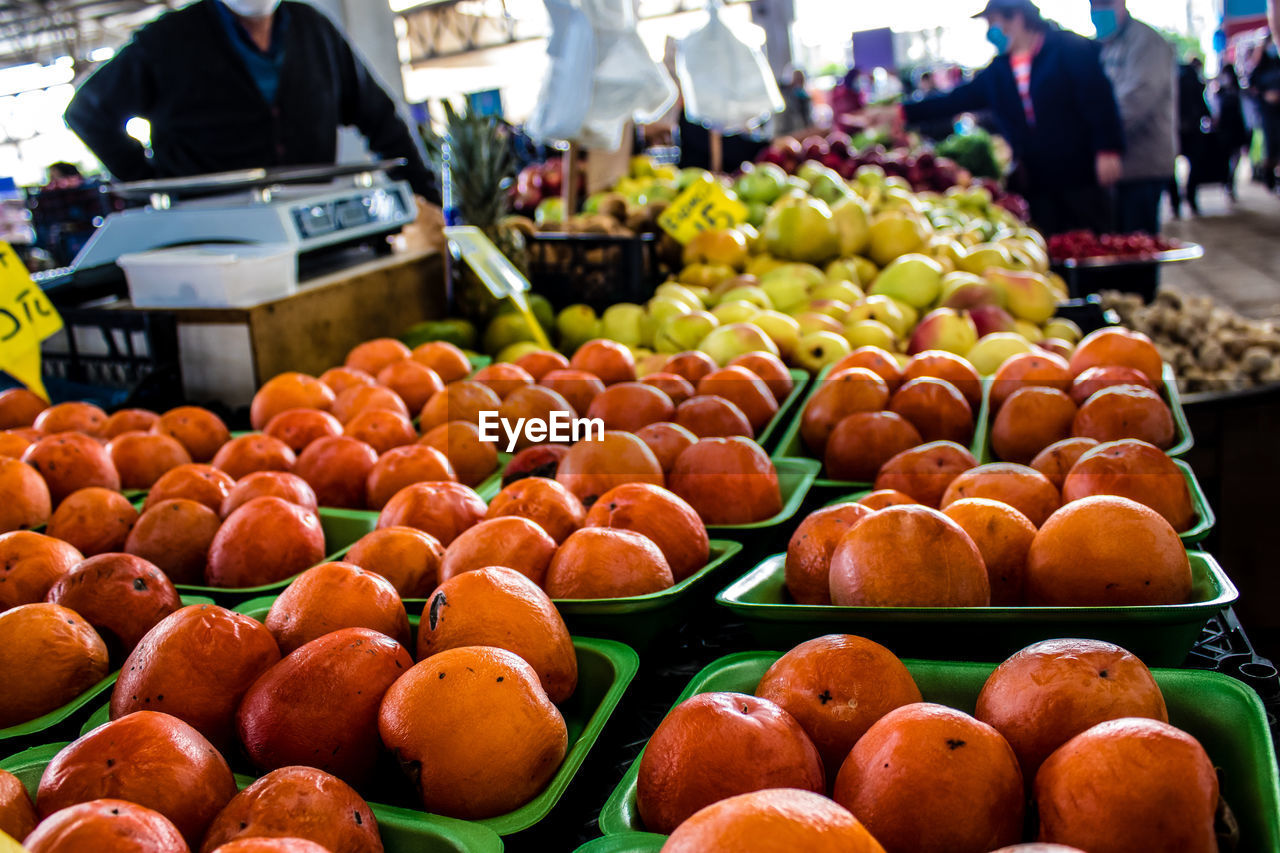 close-up of fruits for sale at market