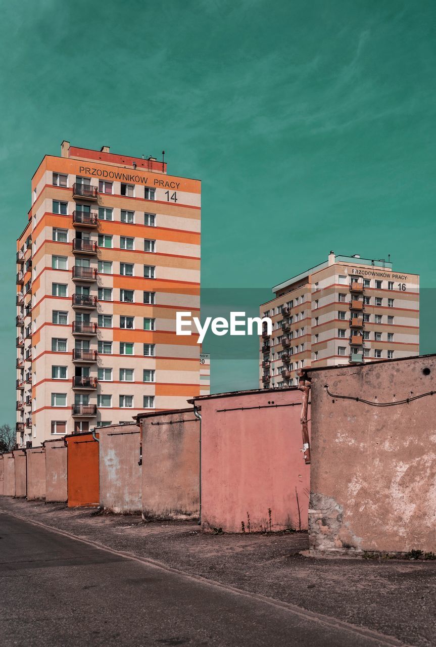 Socialist residential estate and parking shelters