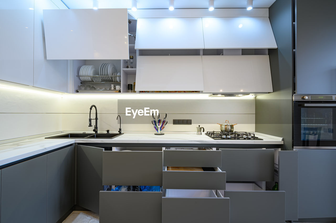 Interior of kitchen at home