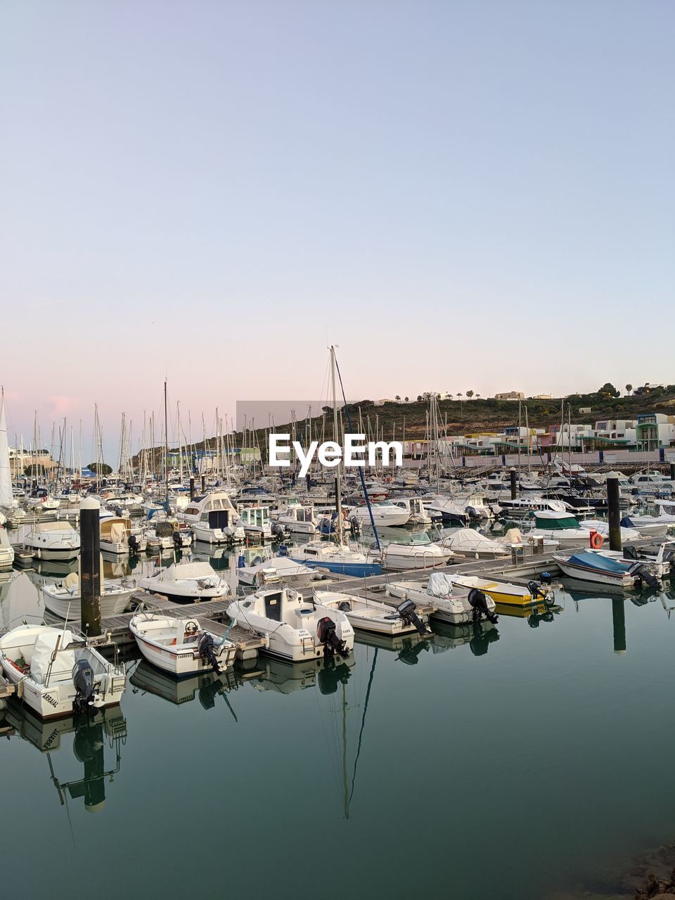 Marina de albufeira, boats moored in marina