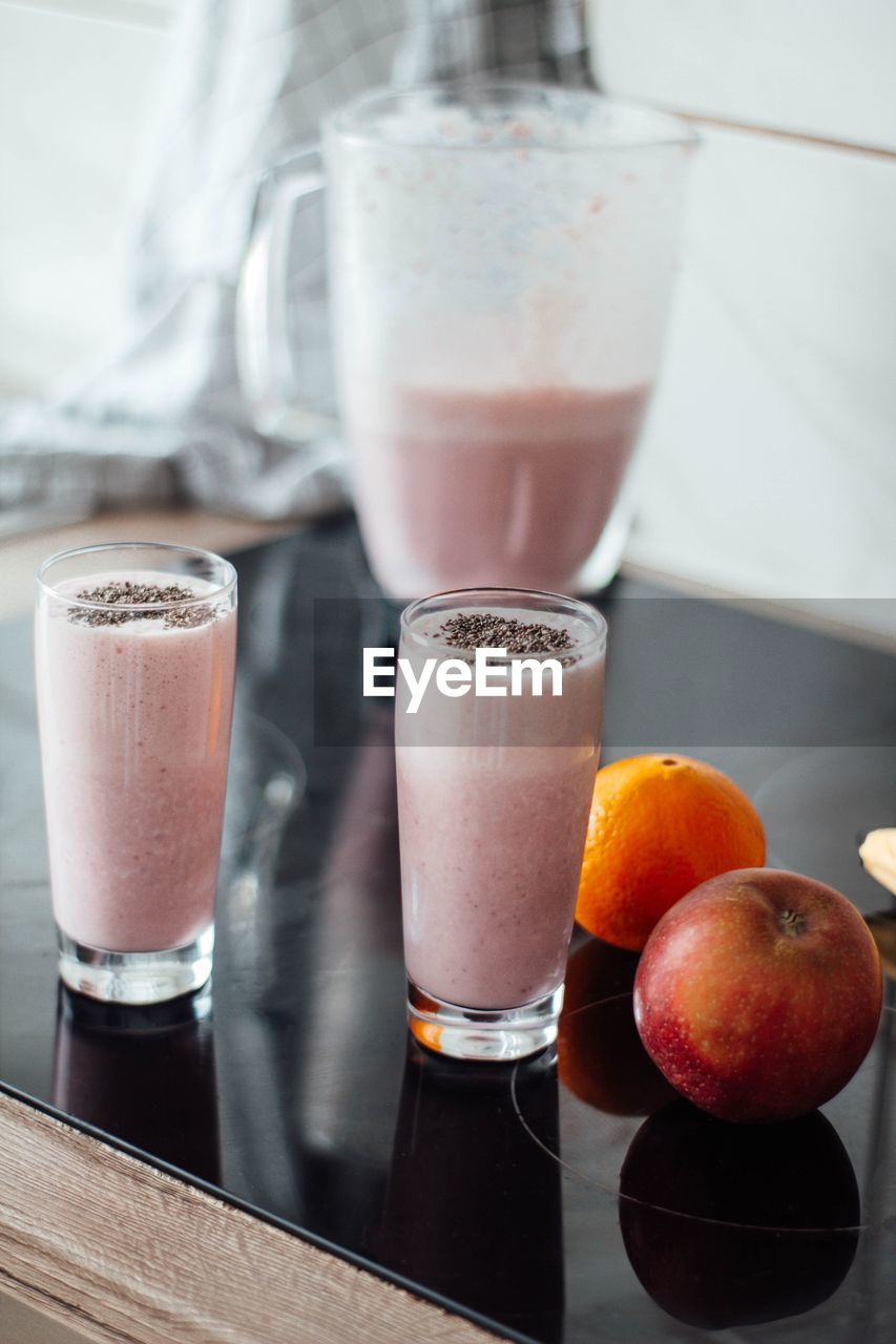 Close-up of drink on table