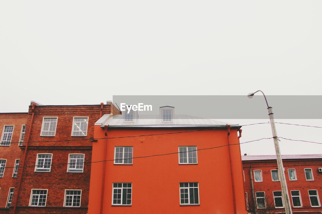 Low angle view of houses