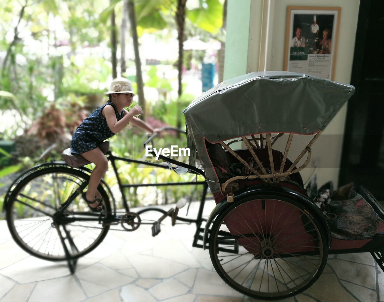 BICYCLE WHEEL AGAINST CAR