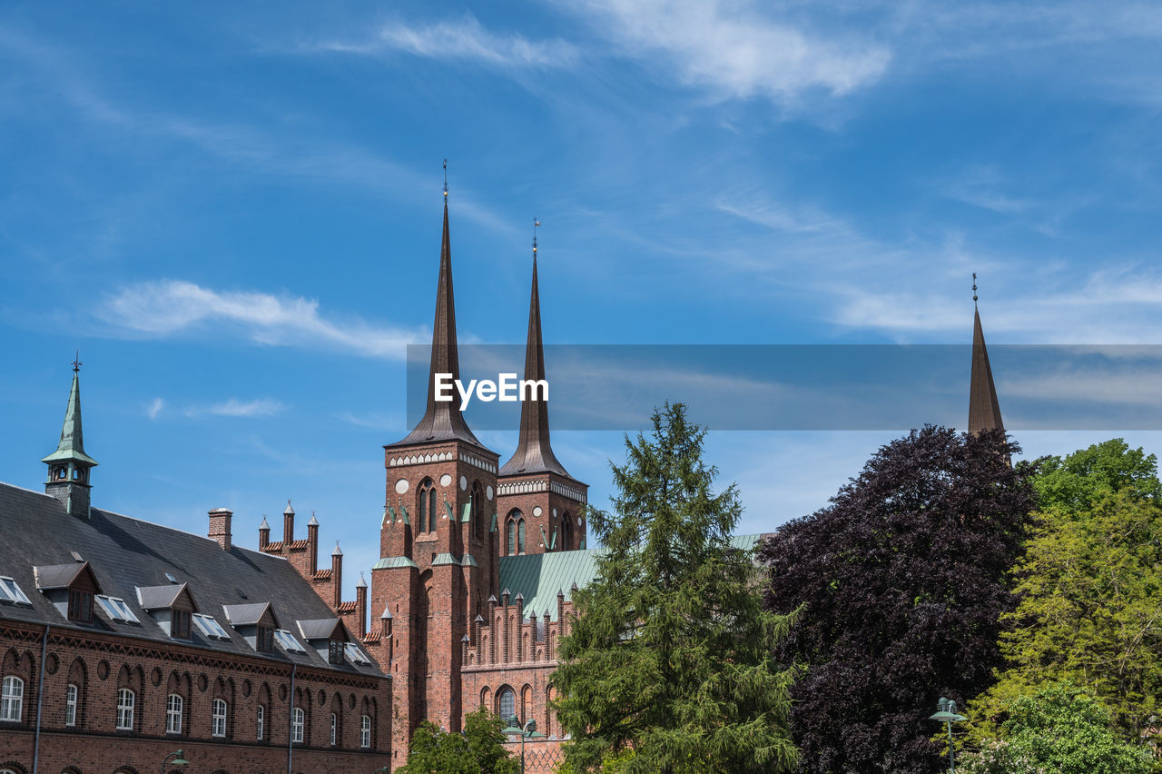 The historical danish cathedral in roskilde, burial ground for danish kings and queens