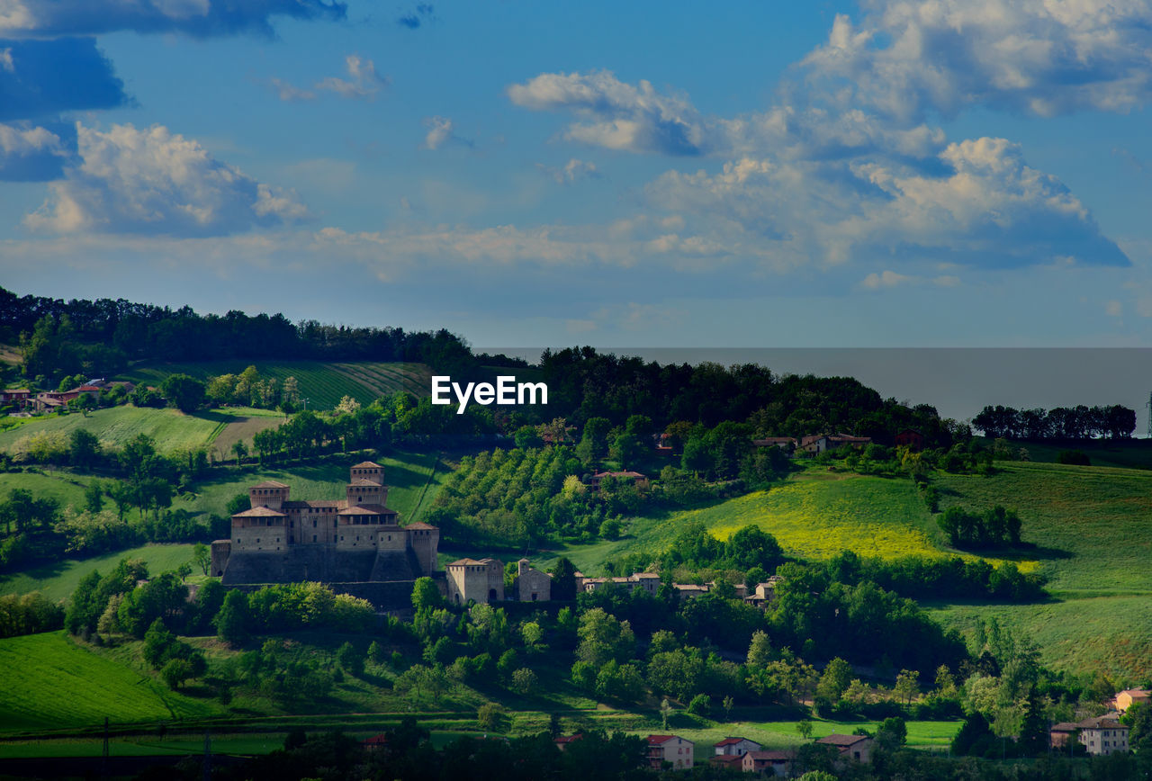 SCENIC VIEW OF GREEN LANDSCAPE AGAINST SKY