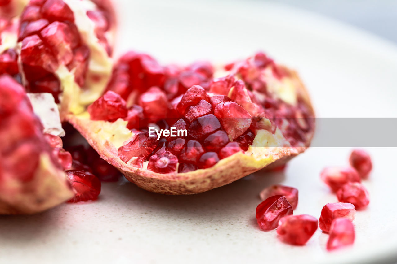 close-up of pomegranate