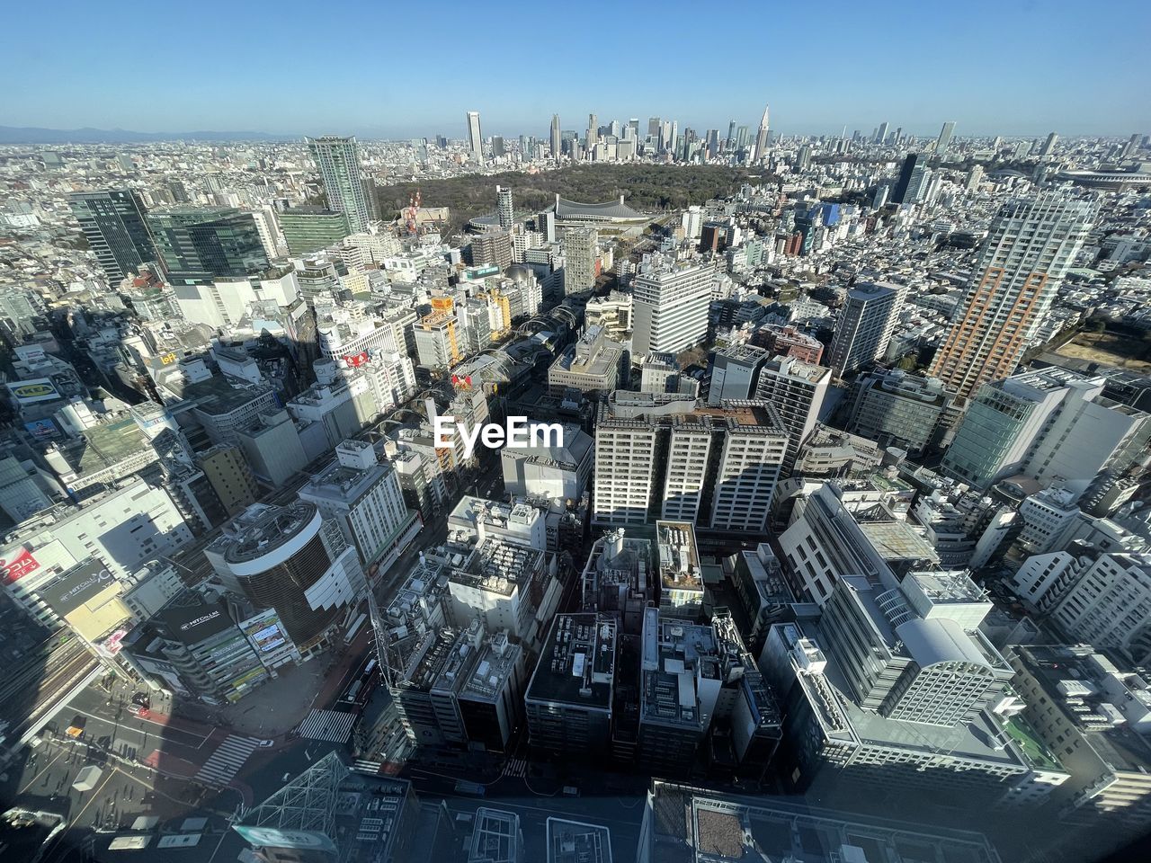high angle view of cityscape against sky