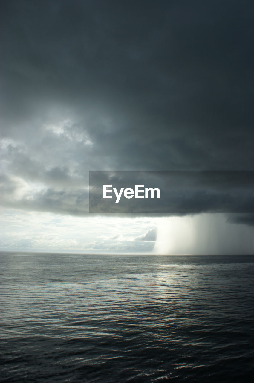 VIEW OF SEA AGAINST CLOUDY SKY