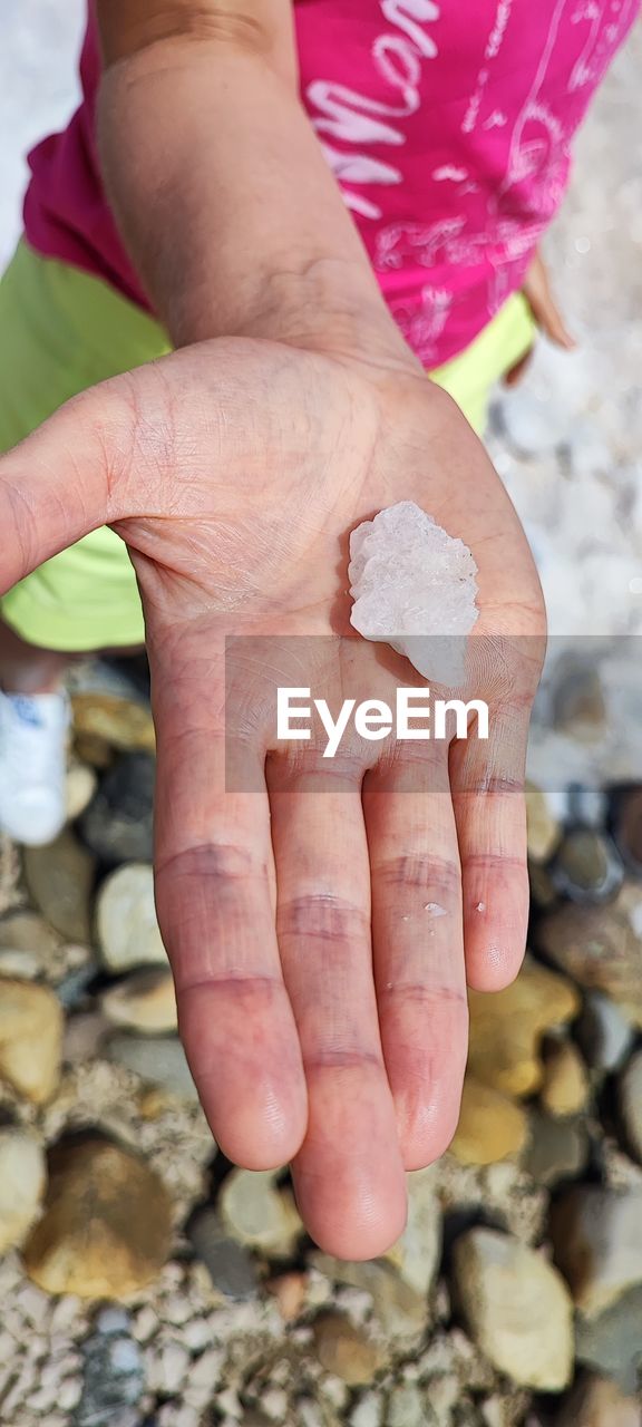 hand, one person, adult, rock, nature, day, women, close-up, outdoors, soil, holding, finger, dirt, men, childhood, leisure activity, human leg, female, lifestyles, focus on foreground, limb, child