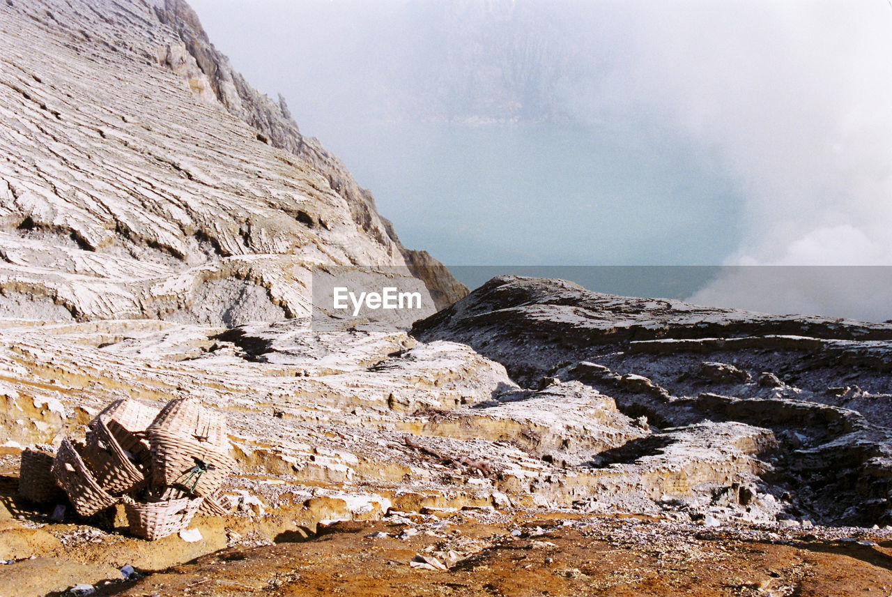 SCENIC VIEW OF LANDSCAPE AND MOUNTAINS AGAINST SKY