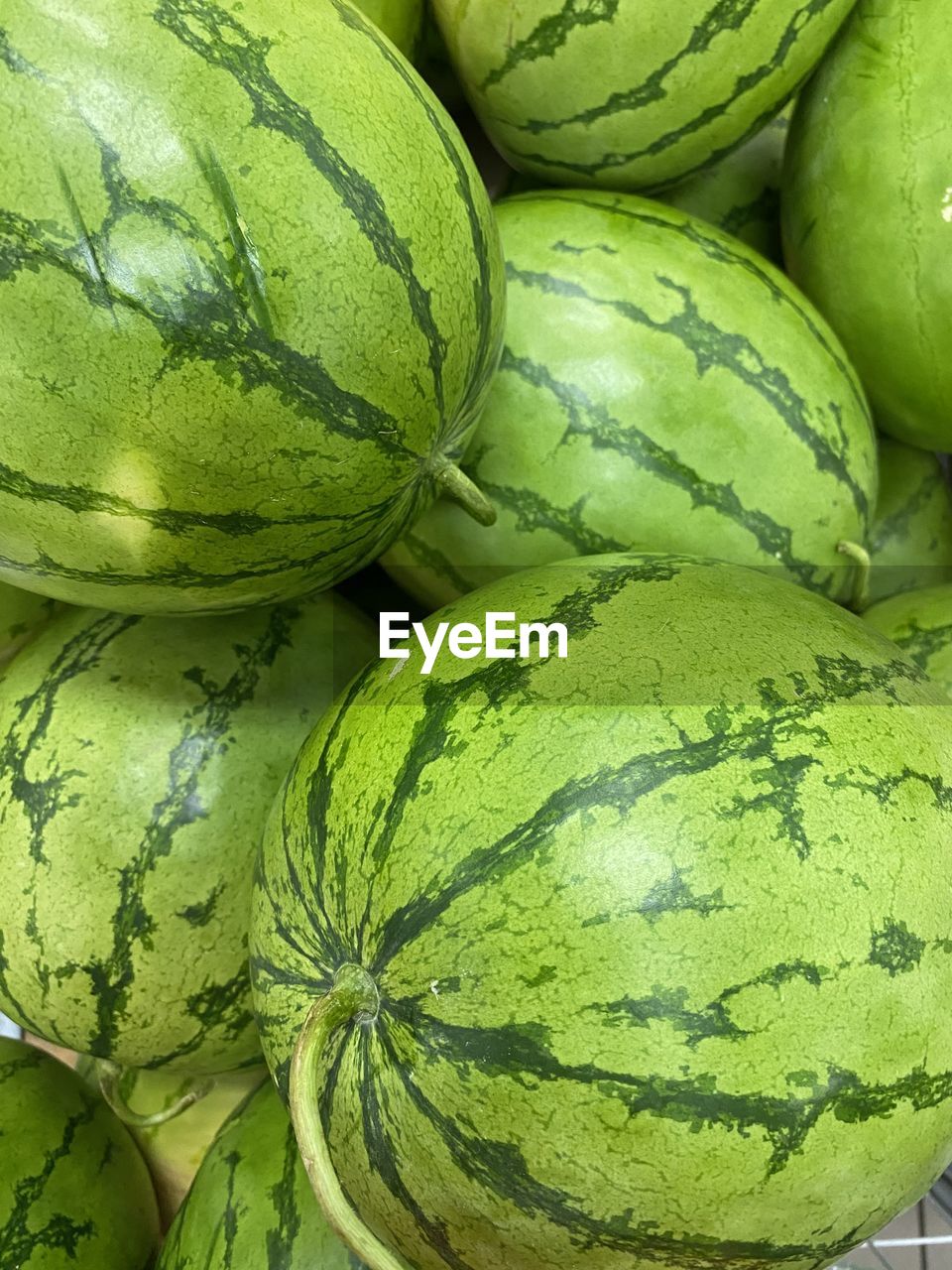 Full frame shot of watermelon at market stall