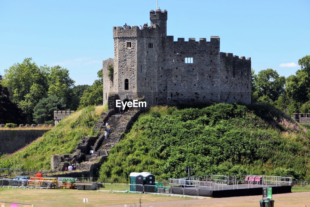 The keep in cardiff castle