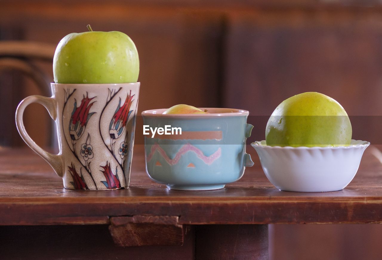 CLOSE-UP OF TEA SERVED WITH COFFEE CUP