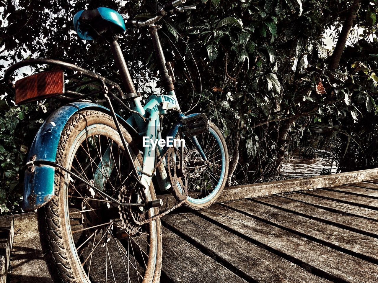 BICYCLE PARKED BY BICYCLES