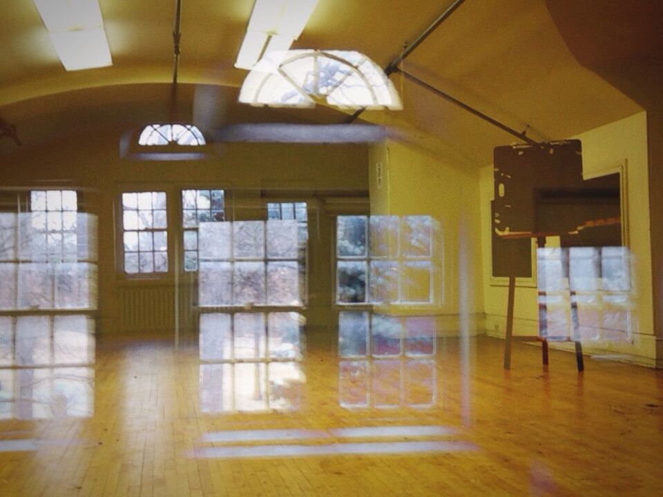 INTERIOR OF ILLUMINATED UNDERGROUND WALKWAY