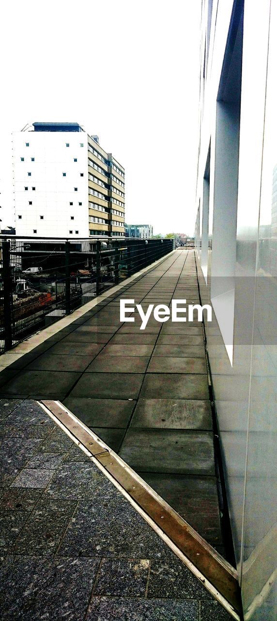 Balcony of city building