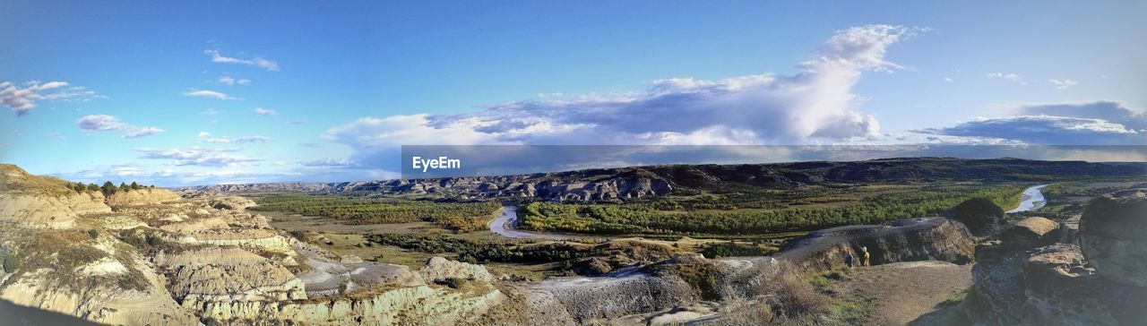 Panoramic view of landscape against sky