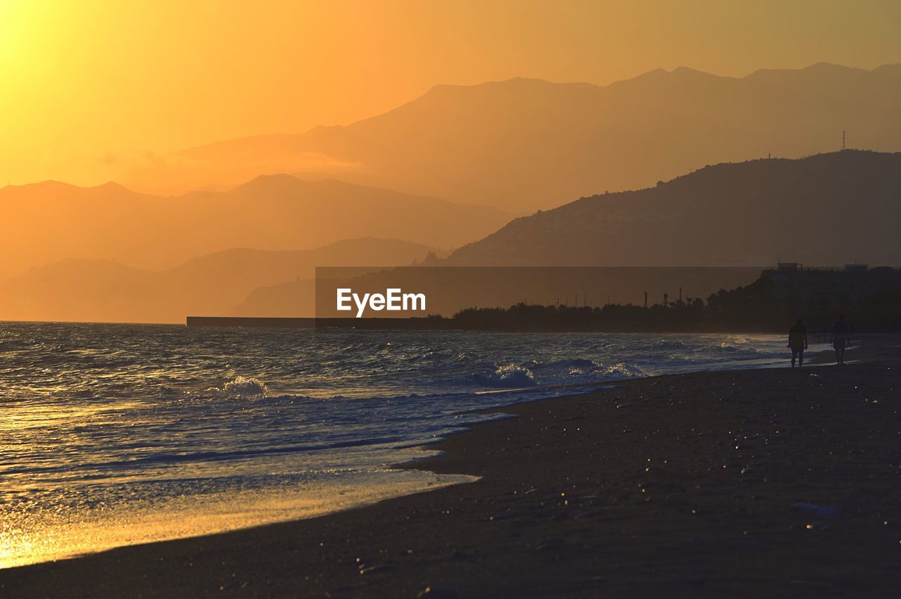 SCENIC VIEW OF SEA DURING SUNSET