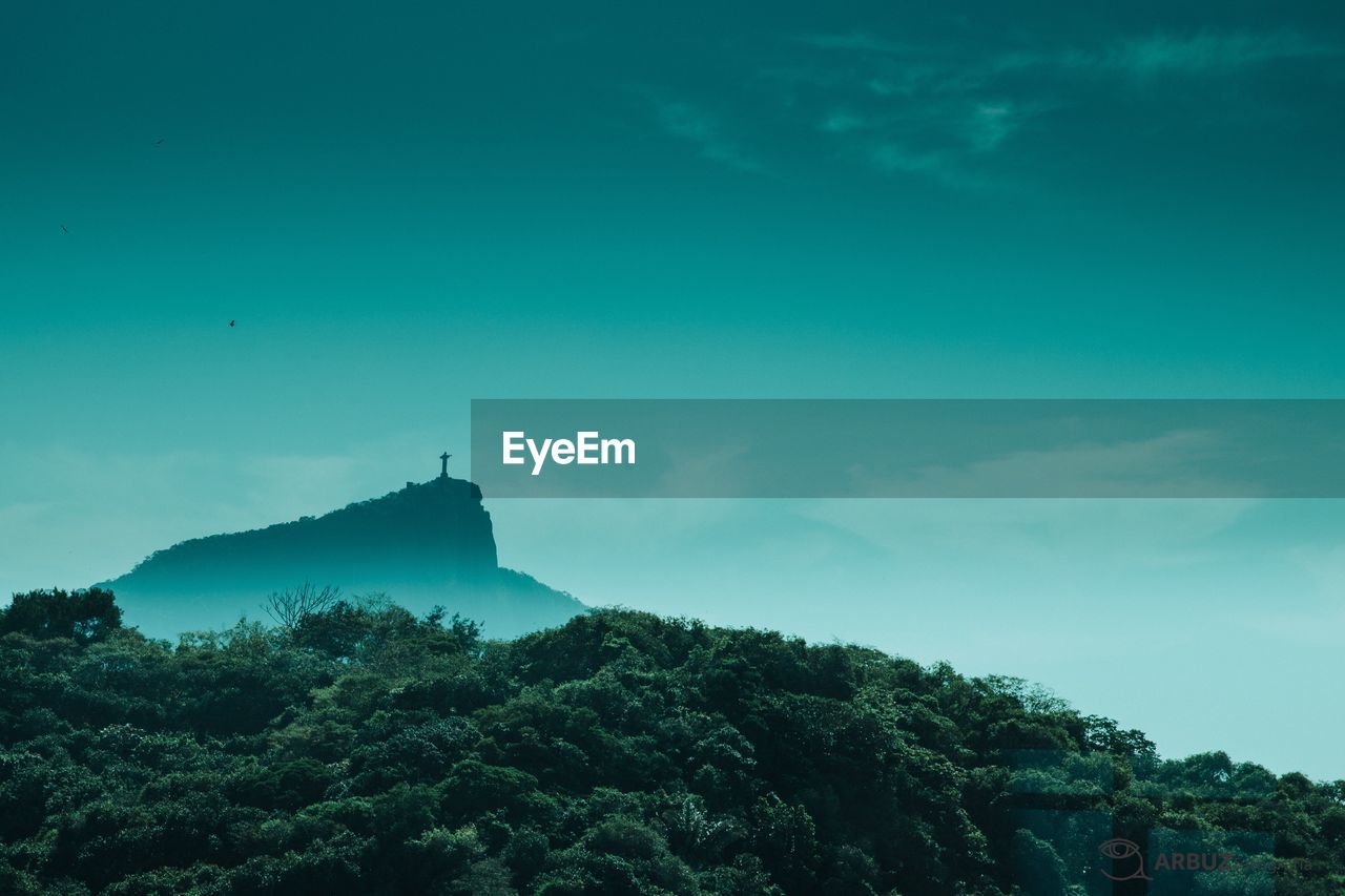 Low angle view of mountain against sky