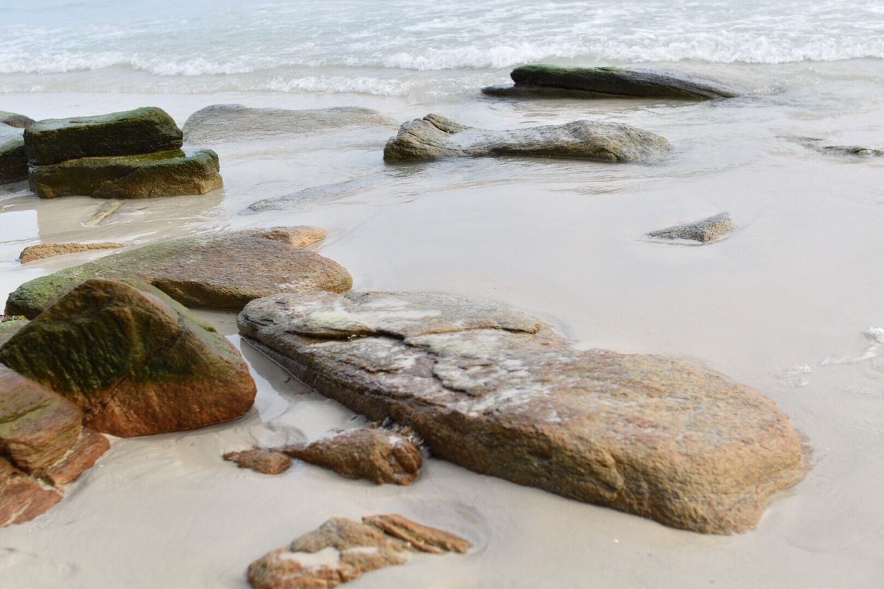 Rocks on beach