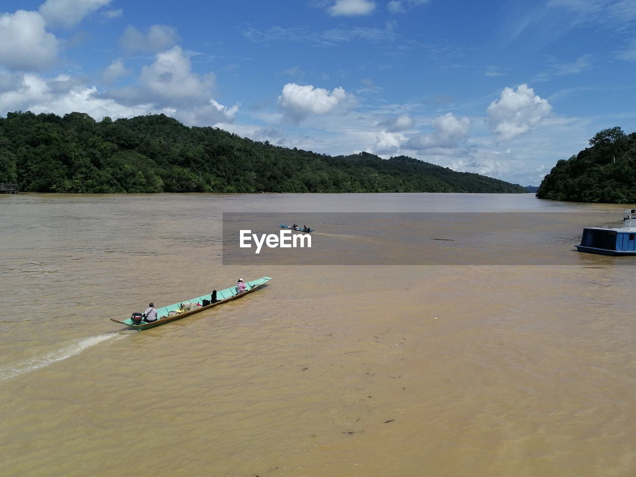 Scenic view of river against sky