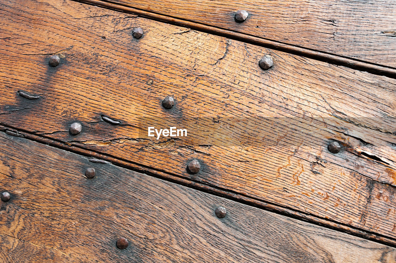 Full frame shot of old wooden plank