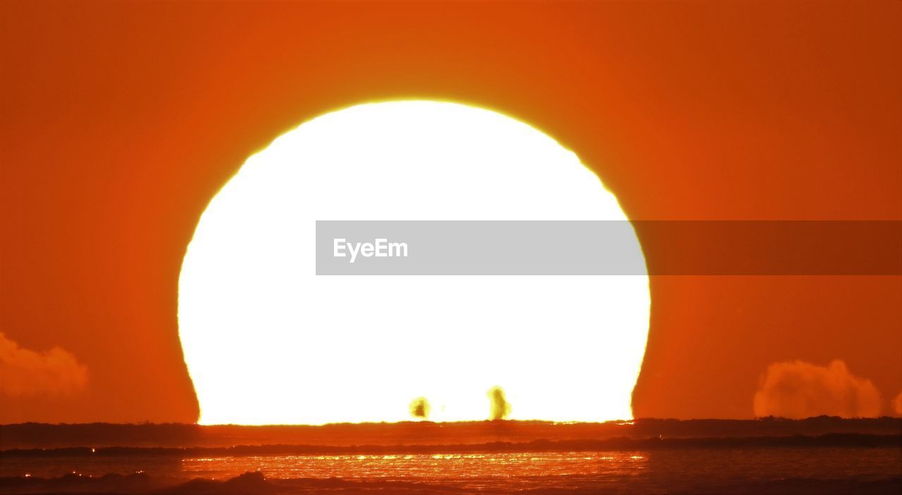 SCENIC VIEW OF SEA DURING SUNSET