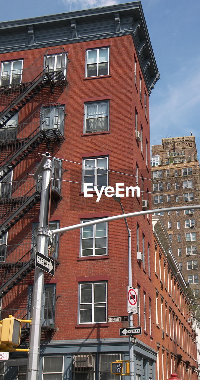 Low angle view of building in city