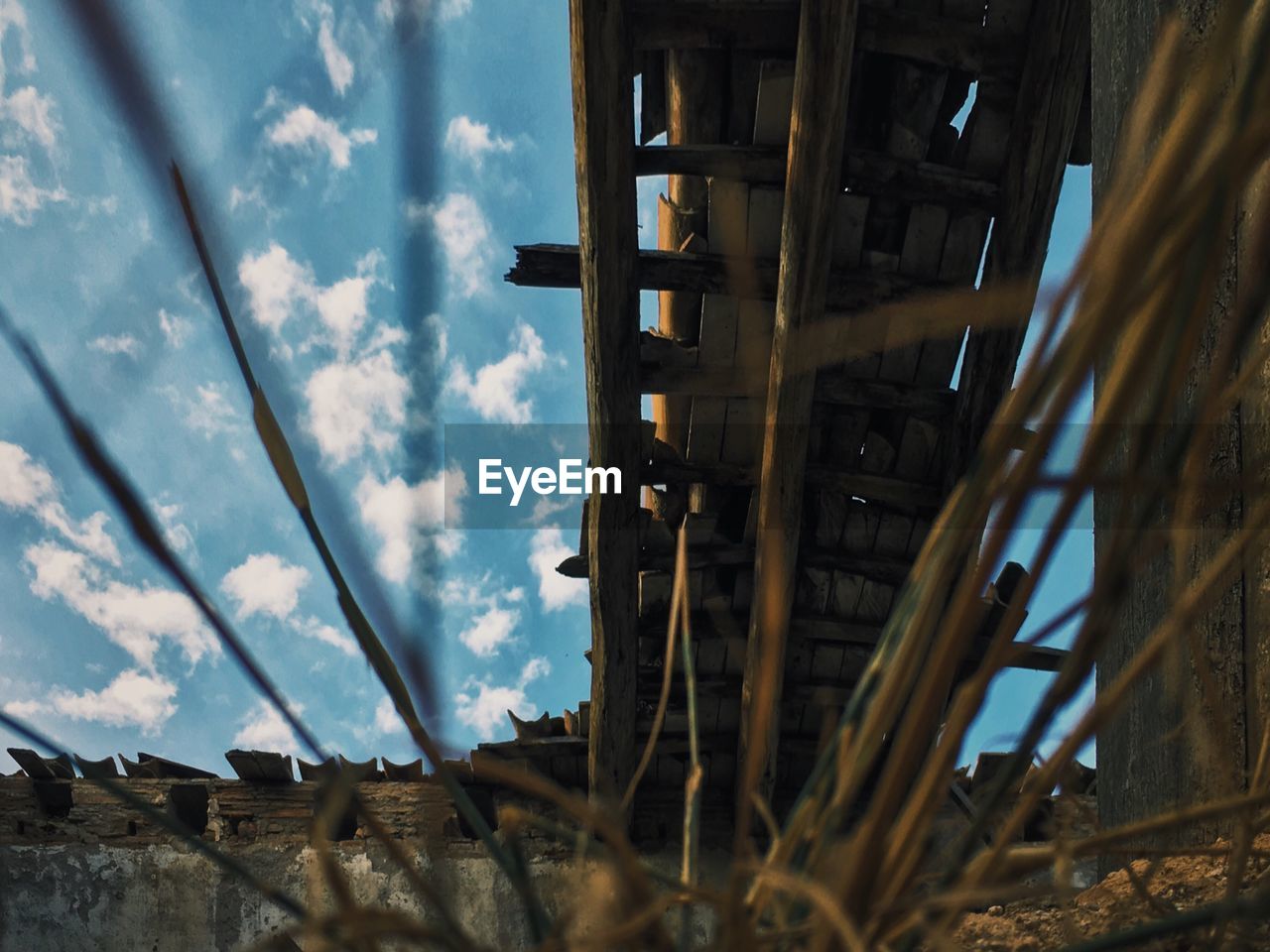 Low angle view of bridge against sky